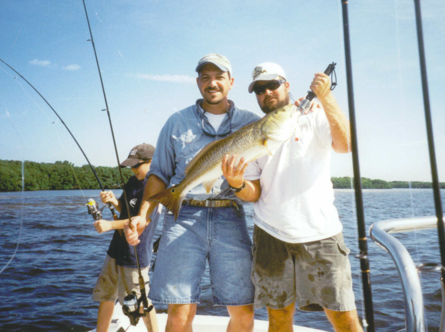 Schooling the redfish near Boca Grande in Charlotte Harbor