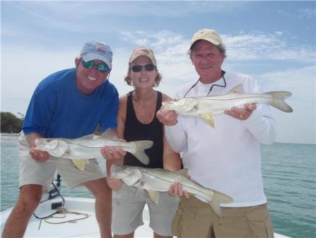 Triple hook-up on snook